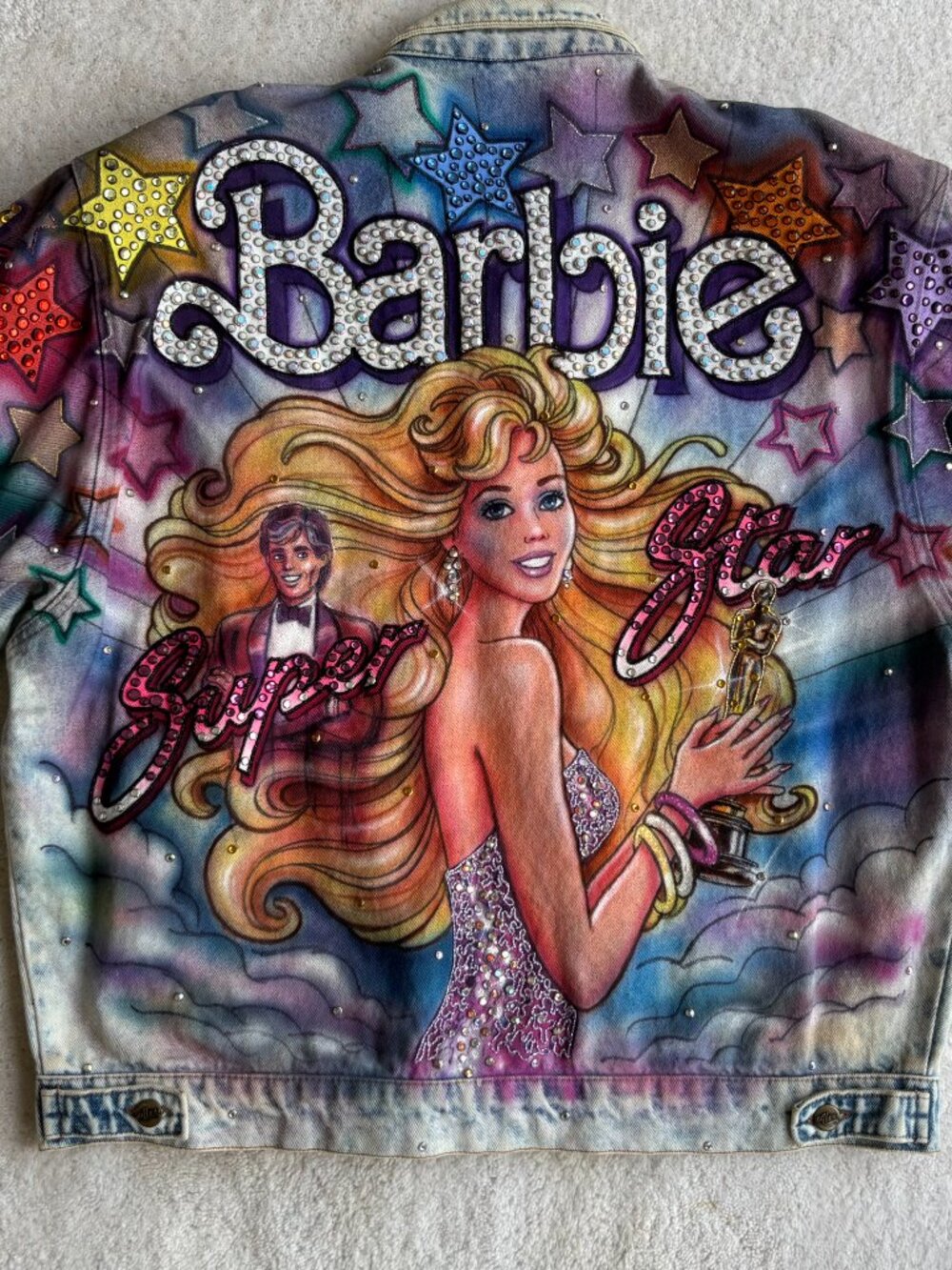 Vintage Barbie Denim Jacket Tony Alamo Size L